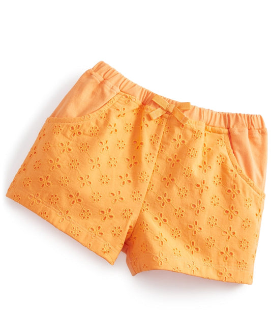 FIRST IMPRESSIONS Baby Girl 6-9 Month / Orange FIRST IMPRESSIONS  - Baby -  Eyelet Shorts