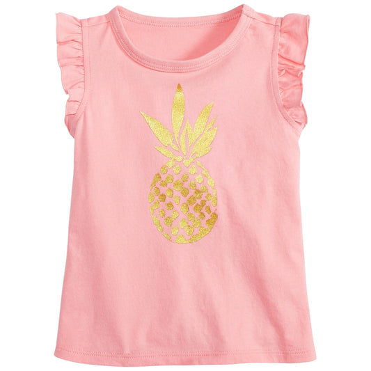 FIRST IMPRESSIONS Baby Girl 3-6 Month / Pink FIRST IMPRESSIONS - BABY -  Pineapple-Graphic T-Shirt