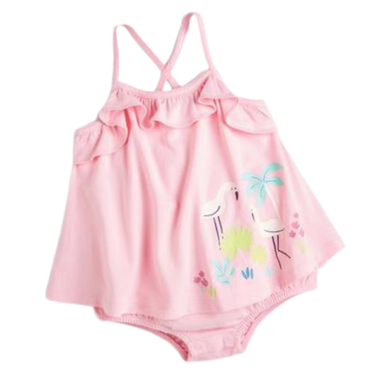 FIRST IMPRESSIONS Baby Girl 6-9 Month / Pink FIRST IMPRESSIONS - BABY - Safari BodySuit