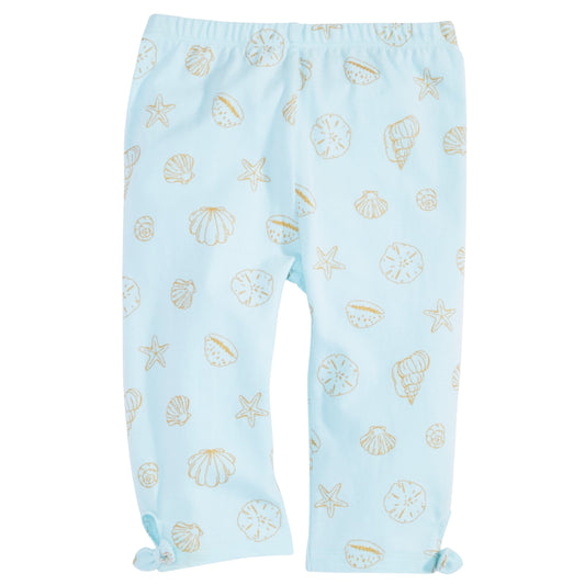FIRST IMPRESSIONS Baby Girl 24 Month / Blue FIRST IMPRESSIONS - BABY -  Shells-Print Leggings