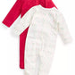 FIRST IMPRESSIONS Baby Girl New Born / Multi-Color FIRST IMPRESSIONS - Baby - Solid & Heart Stripe-Print Footed Coveralls