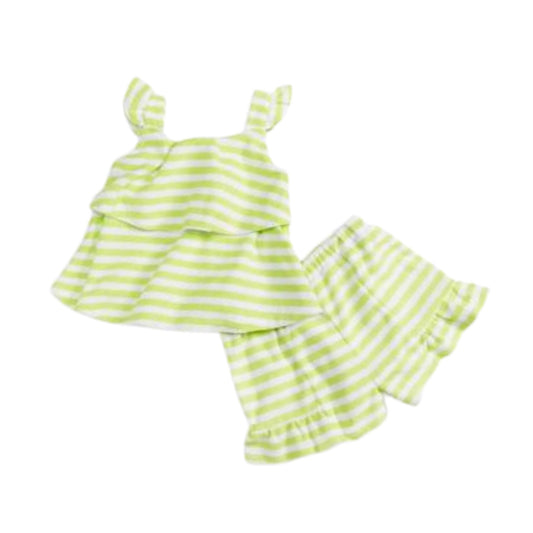 FIRST IMPRESSIONS Baby Girl 3-6 Month / Multi-Color FIRST IMPRESSIONS - Baby - Terrycloth Short Set Lime Boost