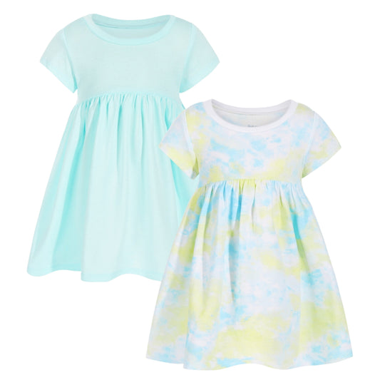 FIRST IMPRESSIONS Baby Girl 3-6 Month / Multi-Color FIRST IMPRESSIONS - BABY - Tie-Dyed Dress 2PC