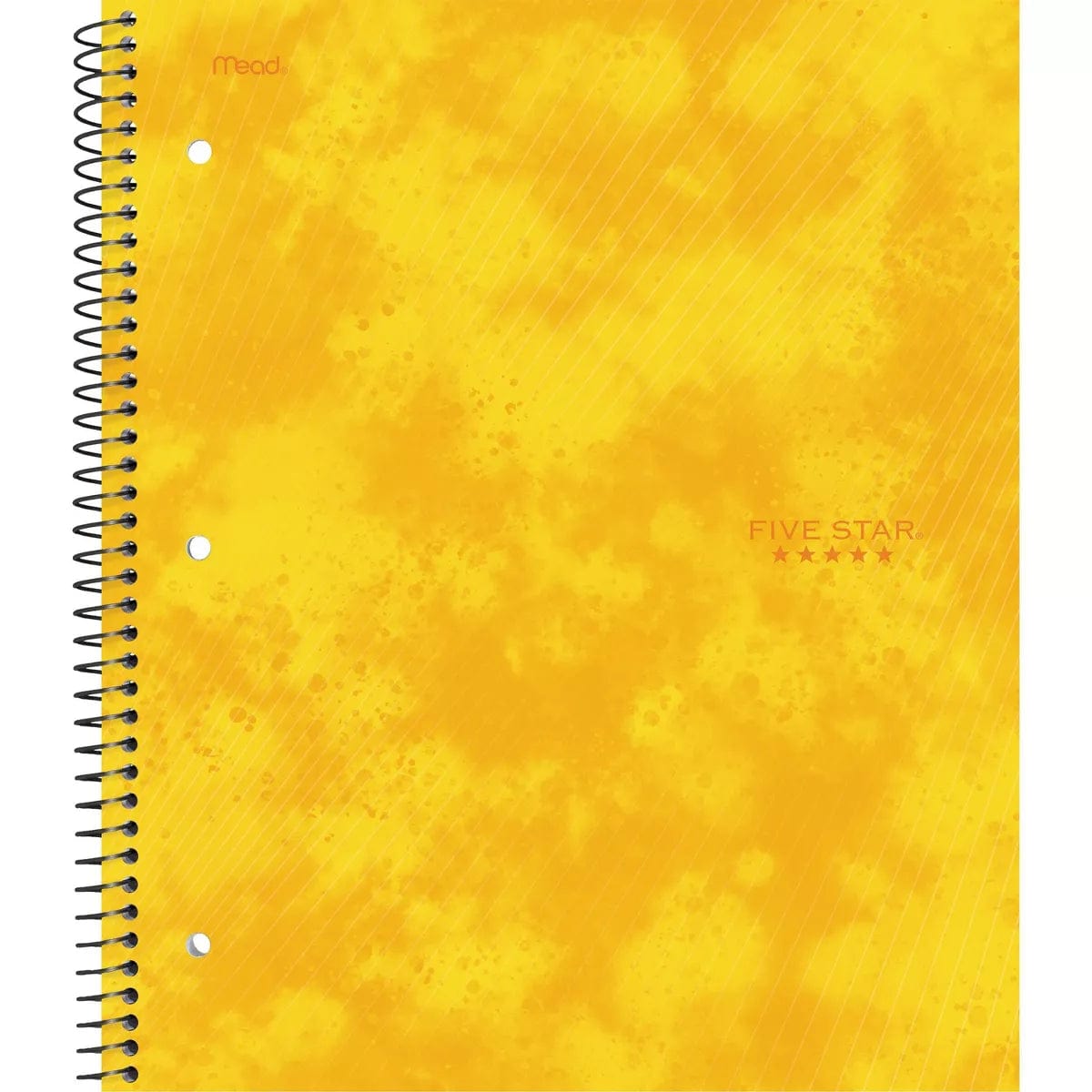 FIVE STAR STATIONARY Yellow FIVE STAR - Five Star 1 Subject College Ruled Spiral Notebook