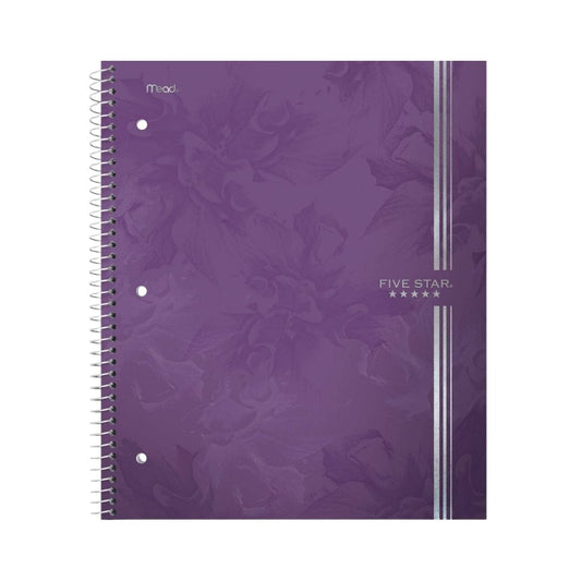 FIVE STAR Stationery FIVE STAR - College Ruled 1 Subject Endurance Spiral Notebook Floral