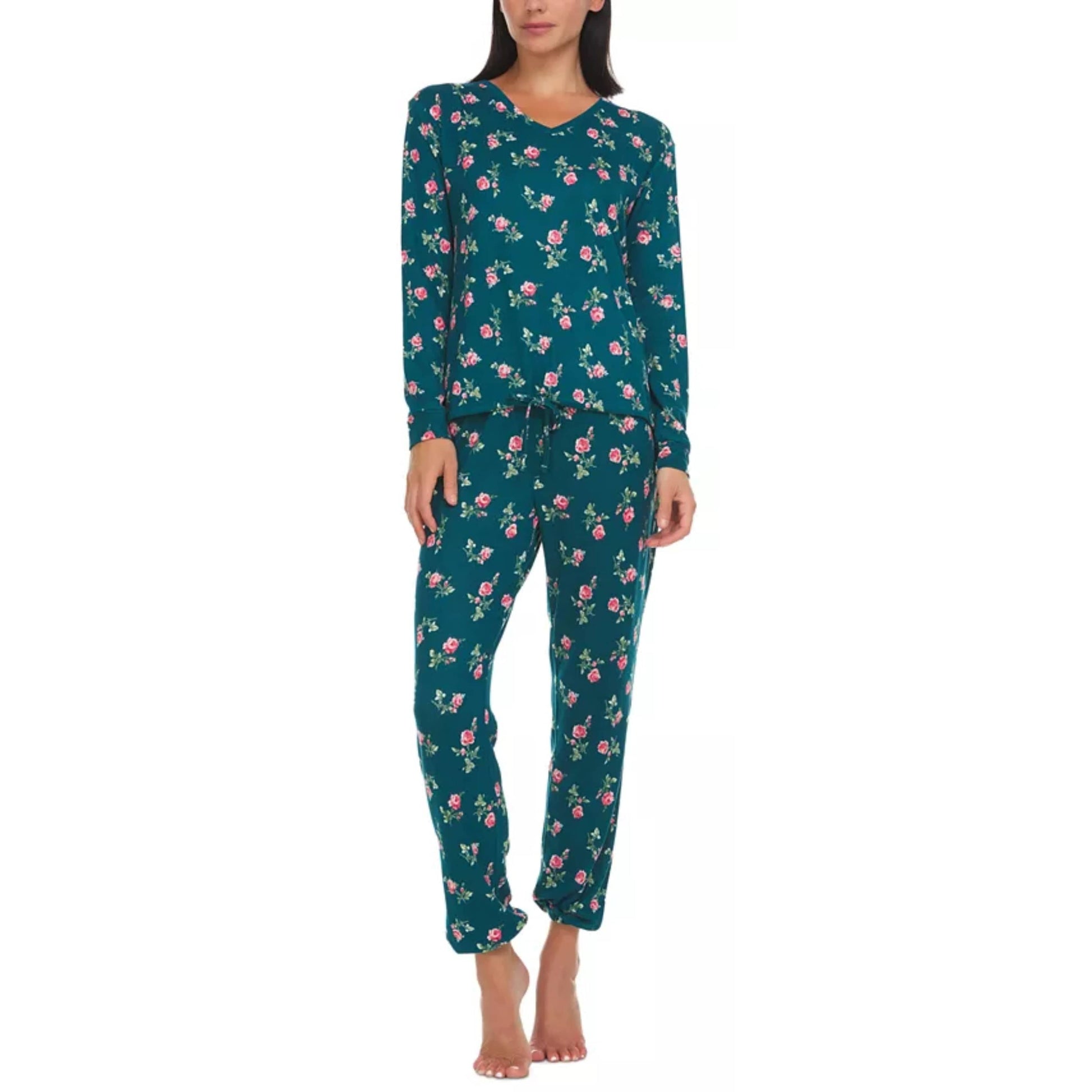 FLORA NIKROOZ - Floral Printed Sweater-Knit Pajama Set – Beyond Marketplace