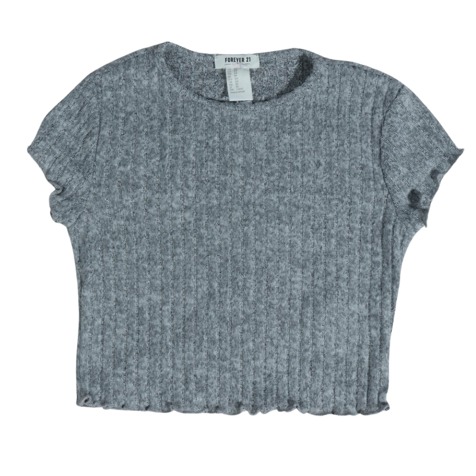 FOREVER 21 Girls Tops XS / Grey FOREVER 21 - KIDS - Short Sleeve T-Shirt