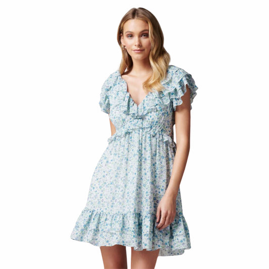 FOREVER NEW Womens Dress S / Multi-Color FOREVER NEW - Polly Ruffle Mini Dress