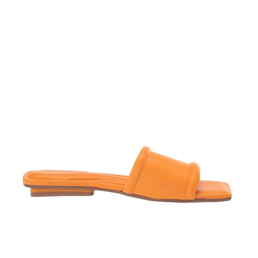 FRANCO SARTO Womens Shoes 39 / Orange FRANCO SARTO - Cushioned Caven Square Toe Slip on Leather Slipper