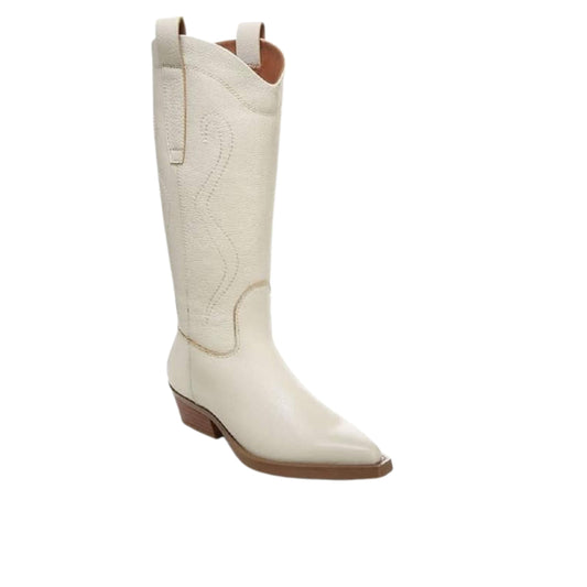 FRANCO SARTO Womens Shoes 36.5 / Off-White FRANCO SARTO - Decorative Stitching boots