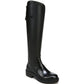 FRANCO SARTO Womens Shoes 39.5 / Black FRANCO SARTO - Keaton Faux Leather Block Heel Knee-High Boots