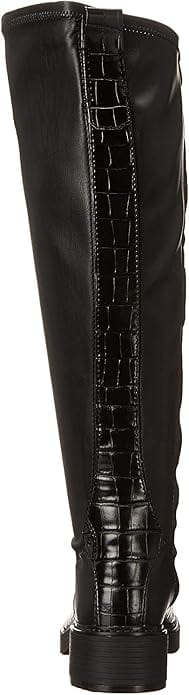 FRANCO SARTO Womens Shoes 39.5 / Black FRANCO SARTO - Keaton Faux Leather Block Heel Knee-High Boots