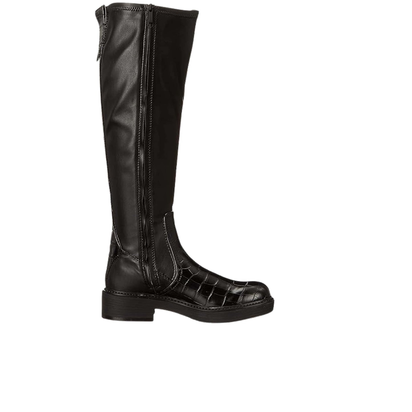 FRANCO SARTO Womens Shoes 39.5 / Black FRANCO SARTO - Keaton Faux Leather Block Heel Knee-High Boots