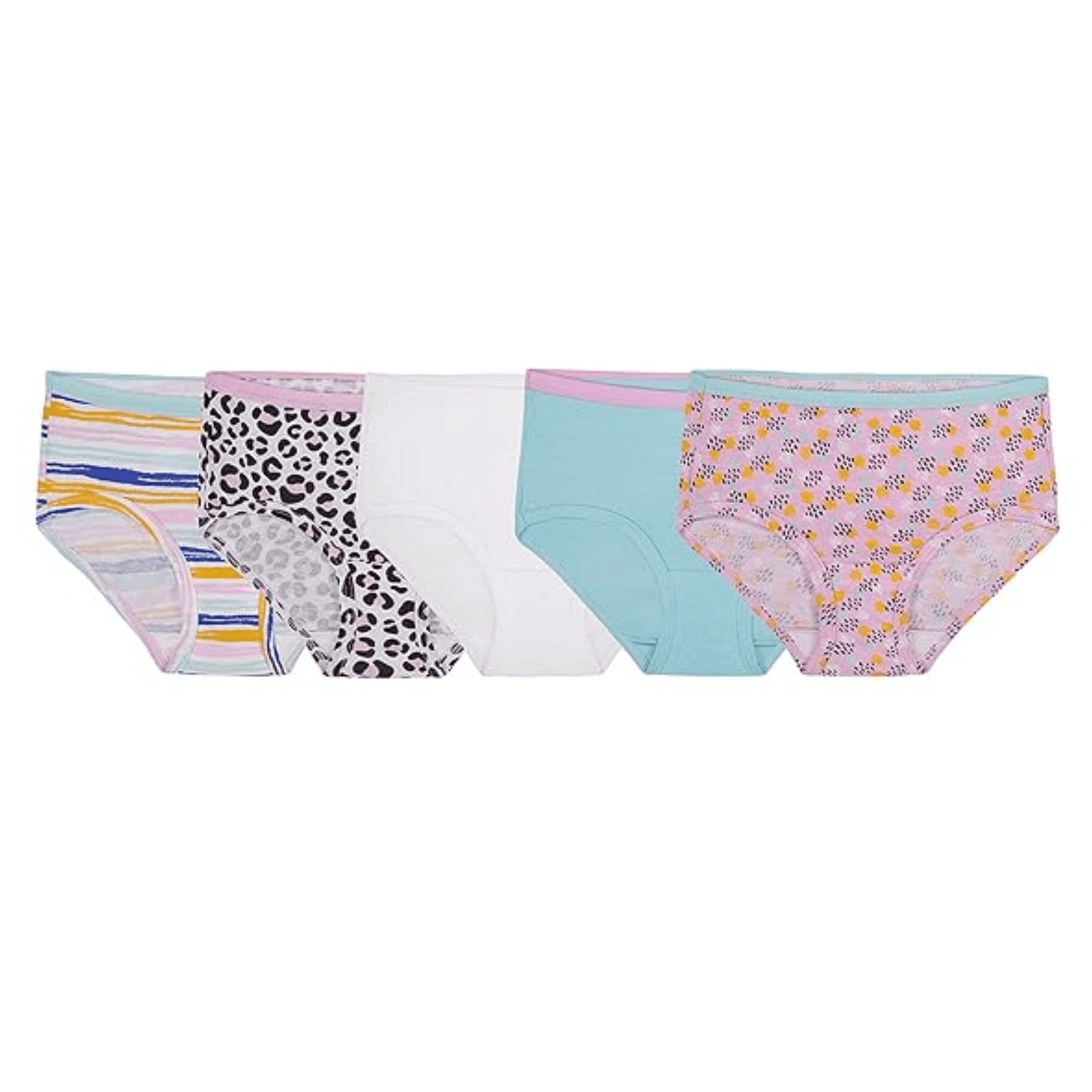 FRUIT OF THE LOOM Girls Underwear S / Multi-Color FRUIT OF THE LOOM -  Cotton Brief Underwear, 10 Pack