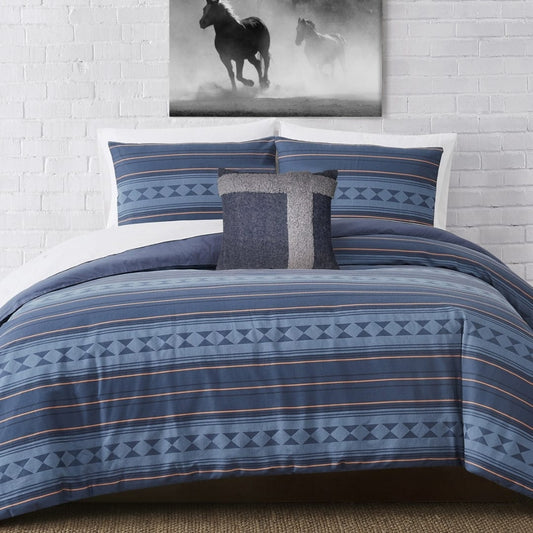 FRYE Comforter/Quilt/Duvet King / Blue FRYE - Chelsea Yarn-Dye Comforter Set