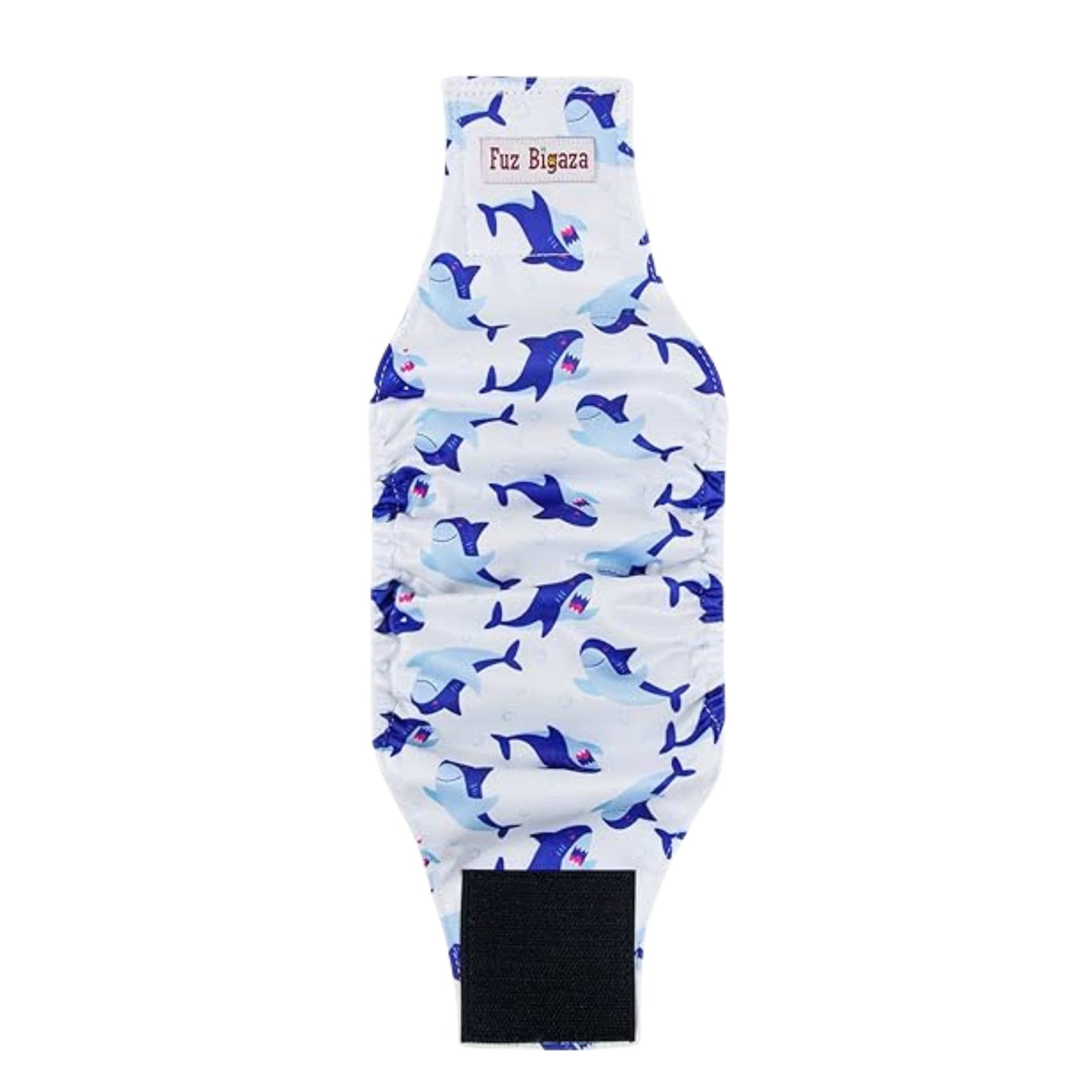 FUZ BIGAZA Pet Accessories S / Multi-Color FUZ BIGAZA - Shark print dog diaper band