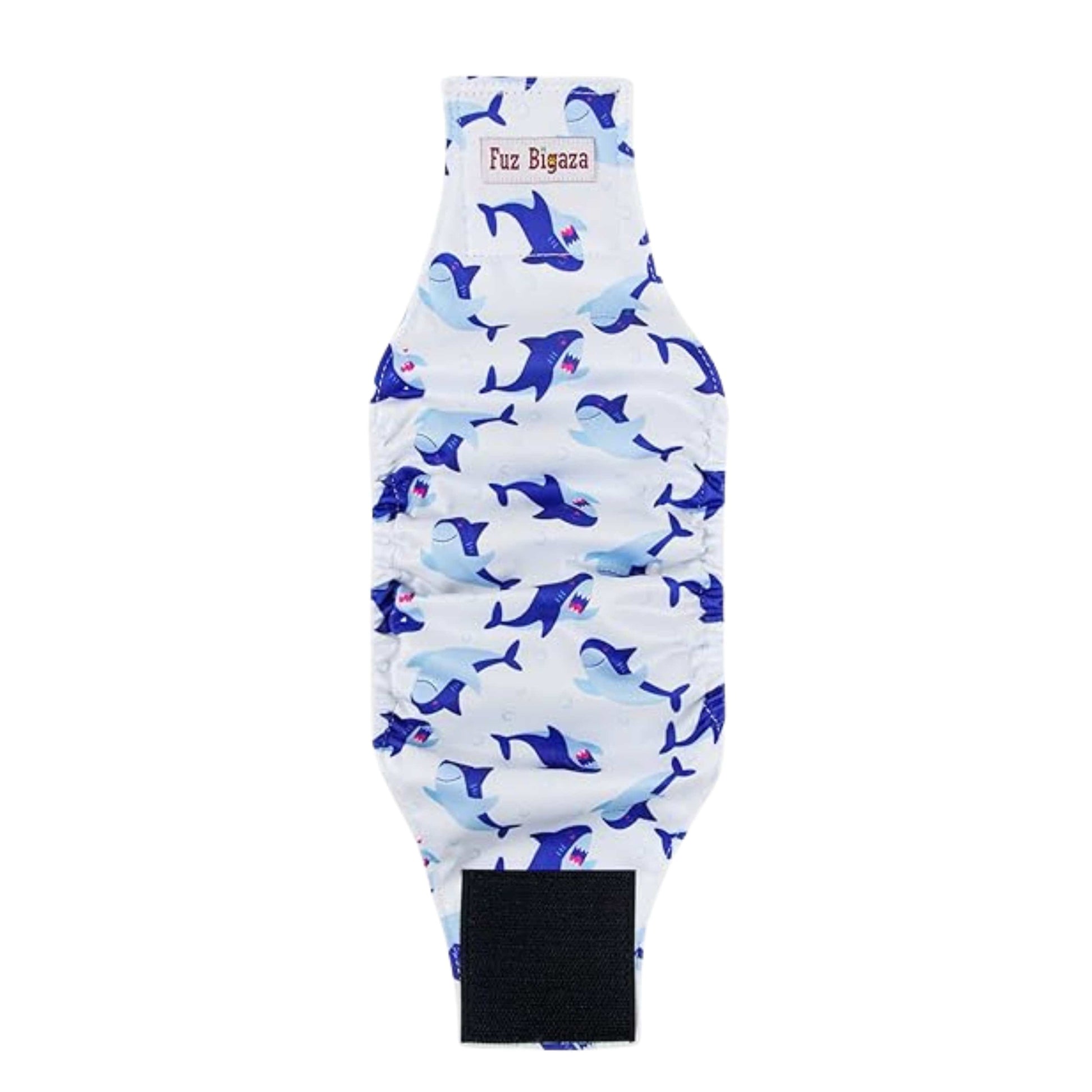 FUZ BIGAZA Pet Accessories S / Multi-Color FUZ BIGAZA - Shark print dog diaper band