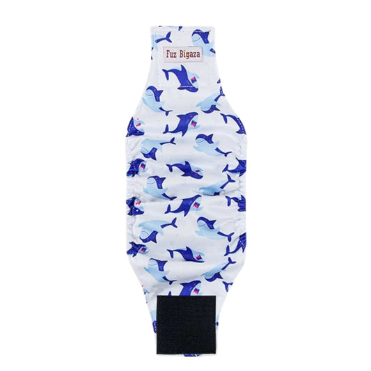 FUZ BIGAZA Pet Accessories S / Multi-Color FUZ BIGAZA - Shark print dog diaper band