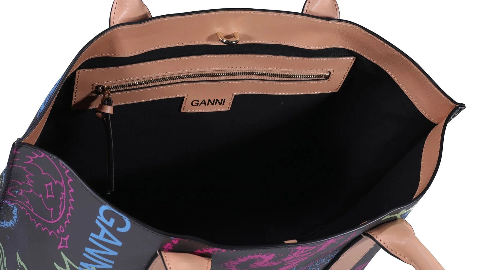 GANNI Women Bags Multi-Color GANNI - Logo Tote Bag