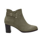 GIANI BERNINI Womens Shoes 37.5 / Green GIANI BERNINI -  Round Toe Block Heel Zip-up Booties