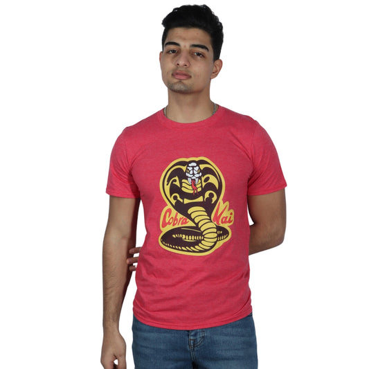 GILDAN Mens Tops S / Coral GILDAN - Cobra Printed T-shirt