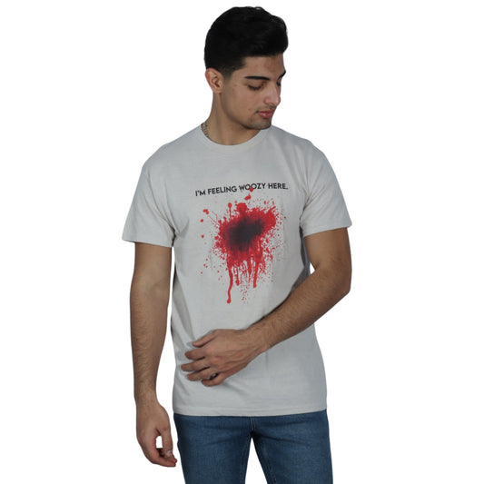GILDAN Mens Tops M / Beige GILDAN - Graphic Front T-shirt
