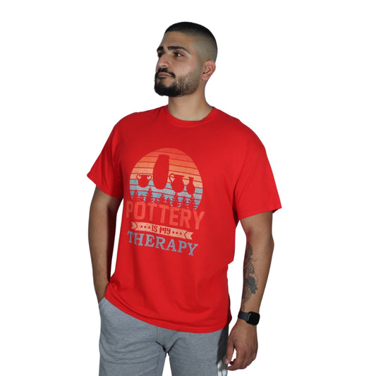 GILDAN Mens Tops XL / Red GILDAN - Graphic Front T-shirt