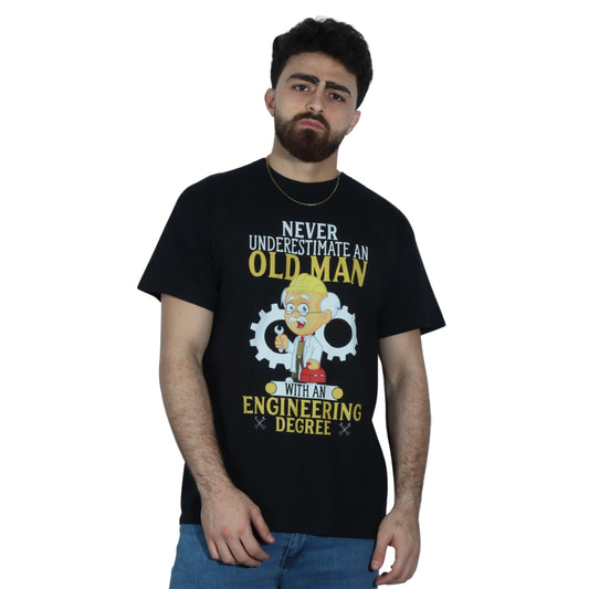 GILDAN Mens Tops L / Black GILDAN - Old Man T-shirt