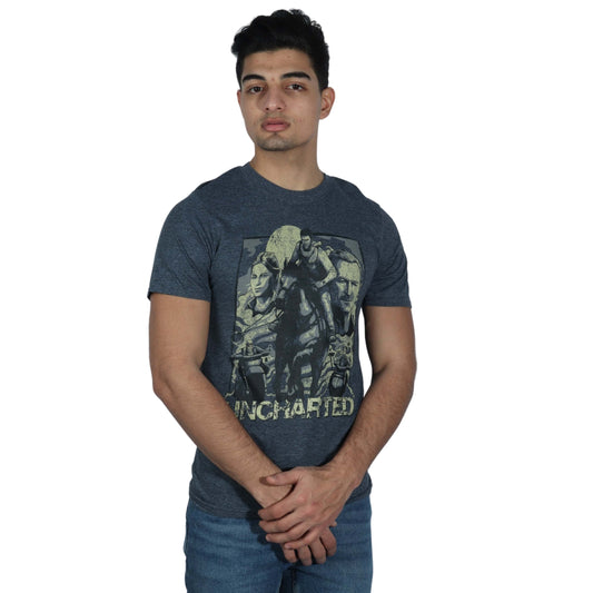 GILDAN Mens Tops S / Grey GILDAN - Printed T-Shirt