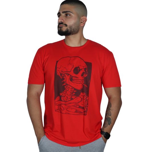 GILDAN Mens Tops XL / Red GILDAN - Squelette Front T-shirt