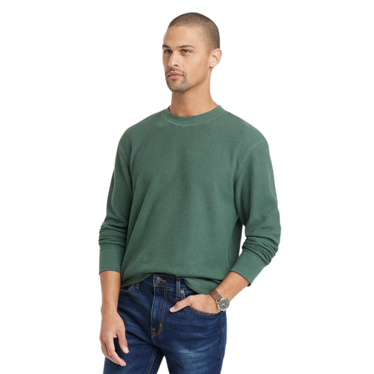 GOODFELLOW & CO Mens Tops XXL / Green GOODFELLOW & CO - Regular Fit Long Sleeve Crewneck  Sweatshirt