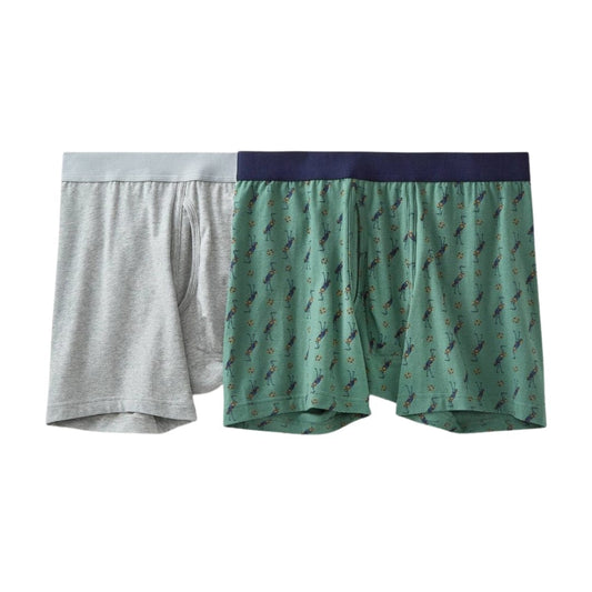 GOODFELLOW & CO Mens Underwear S / Multi-Color GOODFELLOW & CO - Crane Print Boxer Brief 2pk