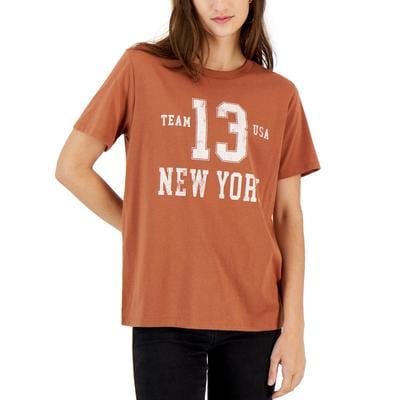 GRAYSON / THREADS Womens Tops M / Brown GRAYSON / THREADS - New York Relaxed Graphic T-Shirt