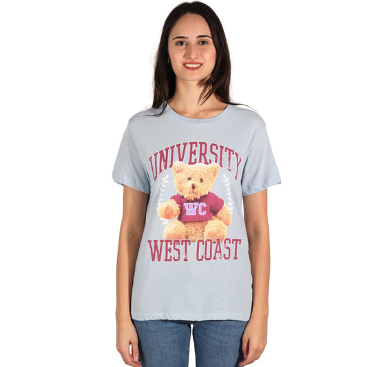 GRAYSON / THREADS Womens Tops S / Blue GRAYSON / THREADS - University West Coast Printed T-Shirt