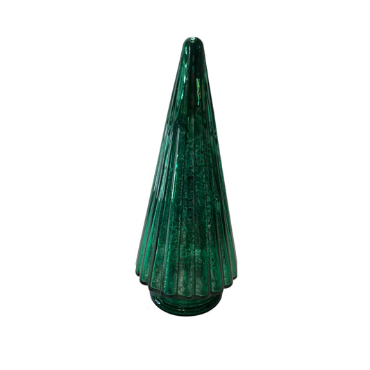 Light Green Glass Christmas Tree Cone-Shaped