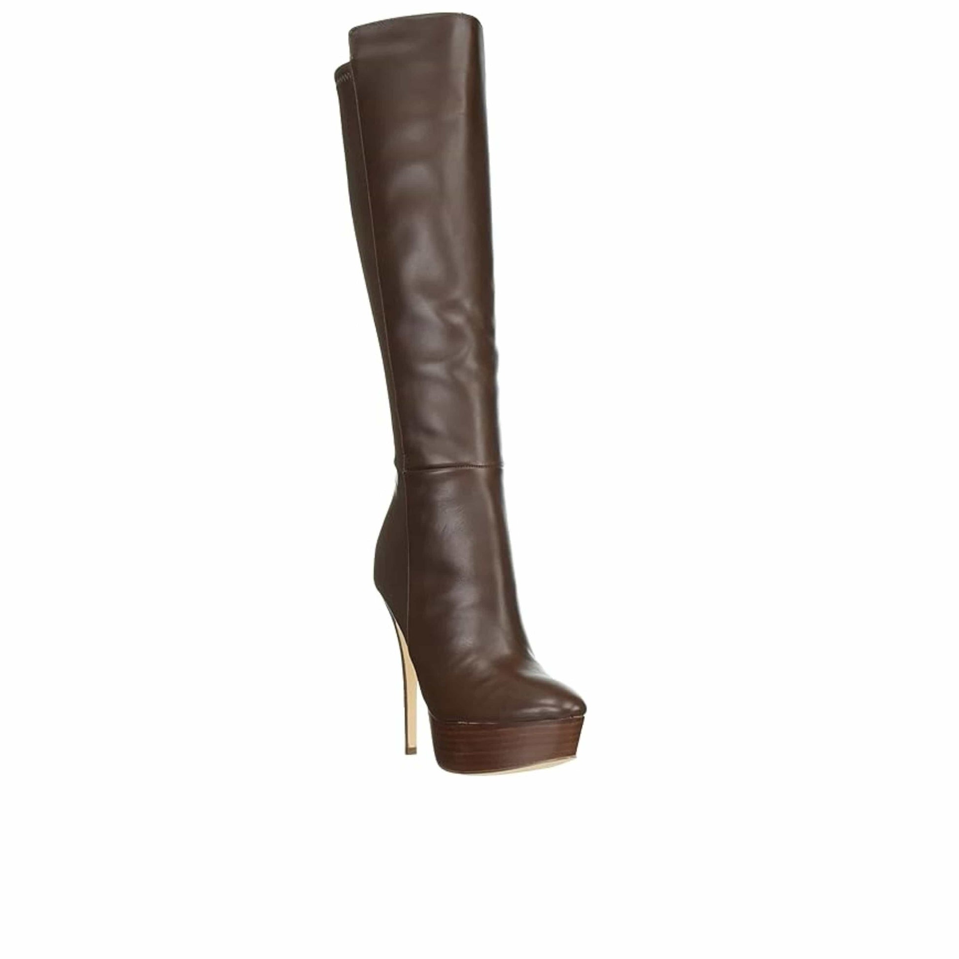 GUESS Womens Shoes 40 / Brown GUESS - Cadine Platform Heeled Dress Boots