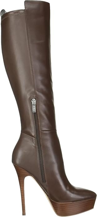 GUESS Womens Shoes 40 / Brown GUESS - Cadine Platform Heeled Dress Boots