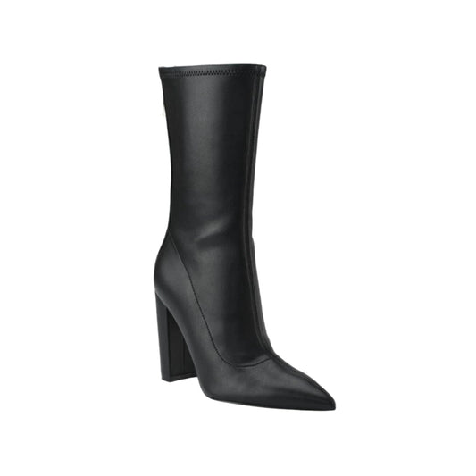 GUESS Womens Shoes 42 / Black GUESS - Faux Leather Pointed Toe Mid-Calf Boots