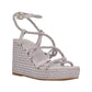 GUESS Womens Shoes 40 / Silver GUESS - Natesha Strappy Sandals Espadrilles