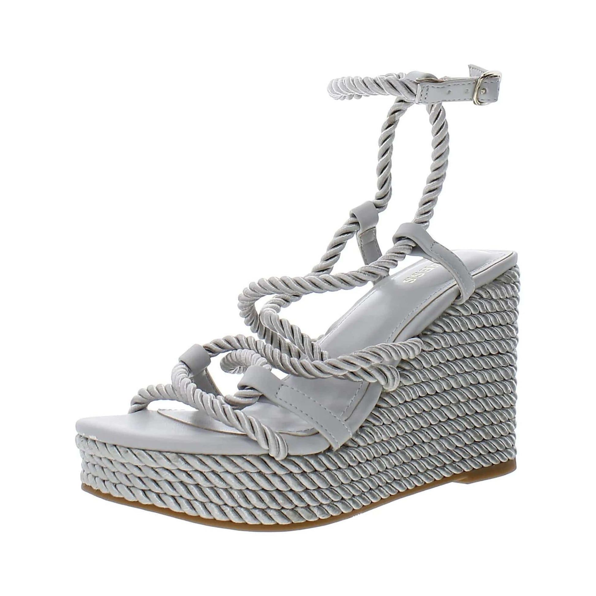 GUESS Womens Shoes 40 / Silver GUESS - Natesha Strappy Sandals Espadrilles