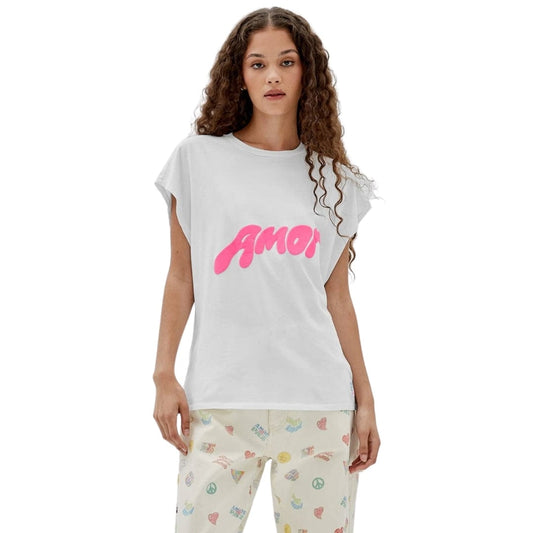 GUESS Womens Tops S / White GUESS - J Balvin Cotton Amour Graphic T-Shirt