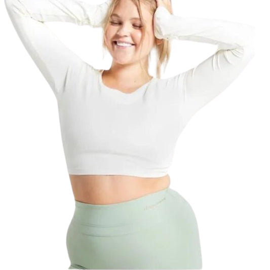 GYMSHARK Womens sports S / White GYMSHARK - Whitney Simmons crop top