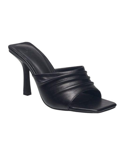 HALSTON Womens Shoes 38.5 / Black HALSTON - Leather Slip-on Heels