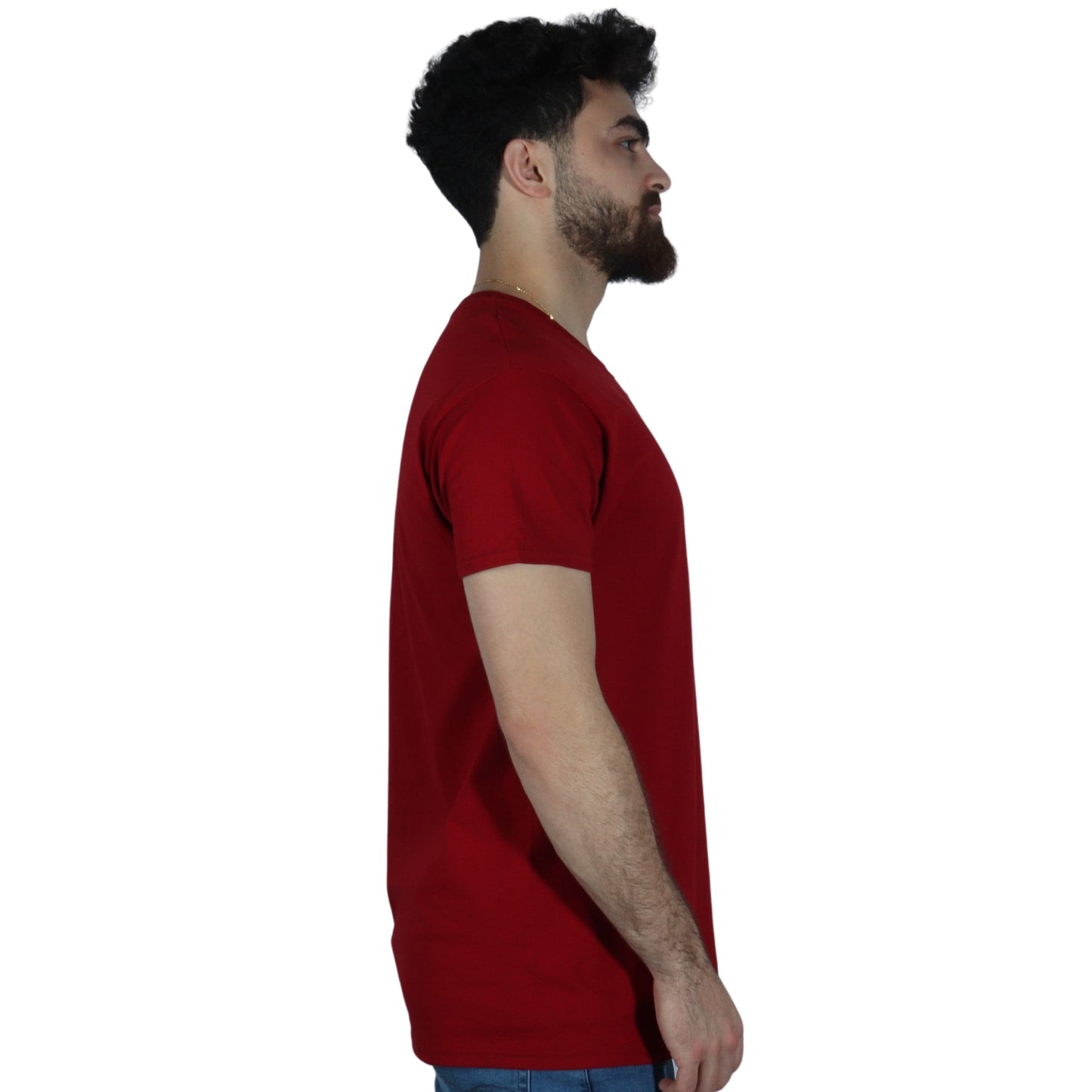 HANES Mens Tops L / Red HANES - One Side Pocket T-Shirt