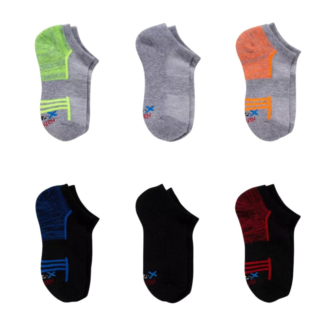 HANES Socks M / Multi-Color HANES - Kids - Premium 6pk No Show Socks