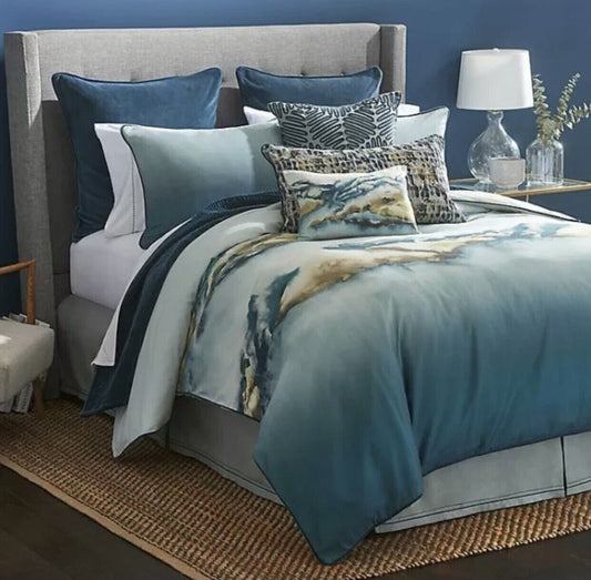 HARLEQUIN Comforter/Quilt/Duvet Full/Queen / Multi-Color HARLEQUIN - Kailani Lagoon Reversible Full/Queen Duvet Cover
