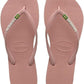 HAVAIANAS Kids Shoes 35 / Pink HAVAIANAS  - Kids -  Slim Brasil Logo Flip Flops