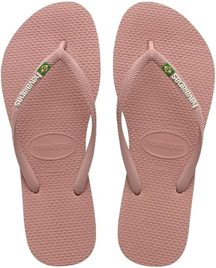 HAVAIANAS Kids Shoes 35 / Pink HAVAIANAS  - Kids -  Slim Brasil Logo Flip Flops