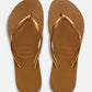 HAVAIANAS Womens Shoes 41 / Bronze HAVAIANAS - Japonki Fioletowe Damskie Lato