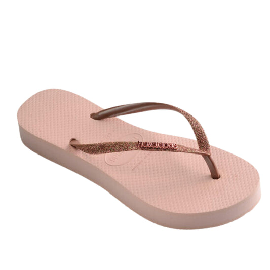 HAVAIANAS Womens Shoes 39 / Pink HAVAIANAS - Slim Flatform Shine Slippers
